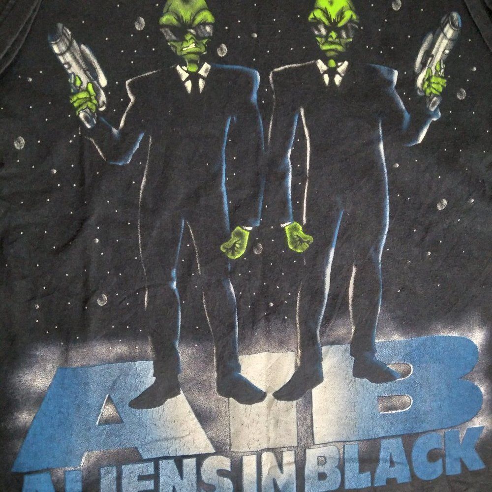 Vintage Aliens In Black Men In Black Parody T-Shirt